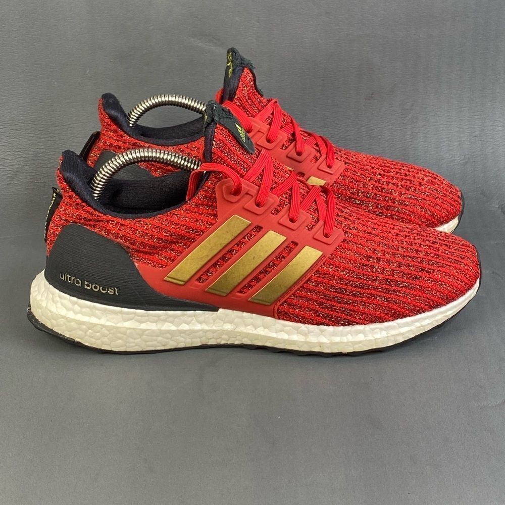 adidas Red and Gold Athletic Shoes